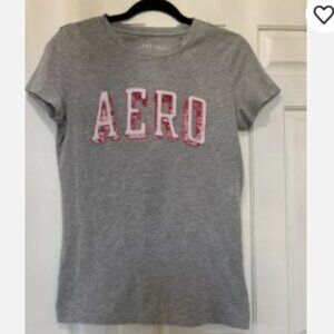 Gray Girls Aeropostale Shirt SZ L
